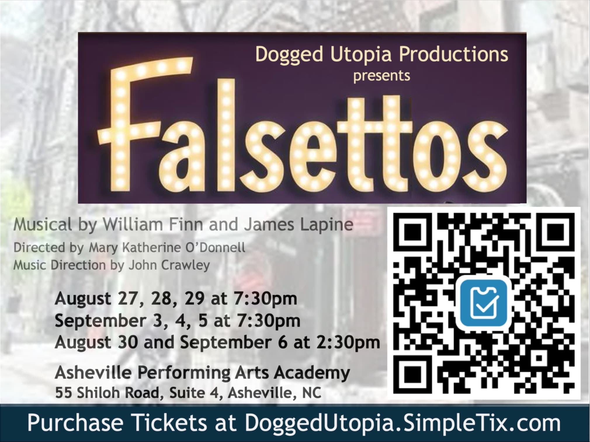 FALSETTOS, a musical by Williams Finn - Asheville Performing Arts Academy