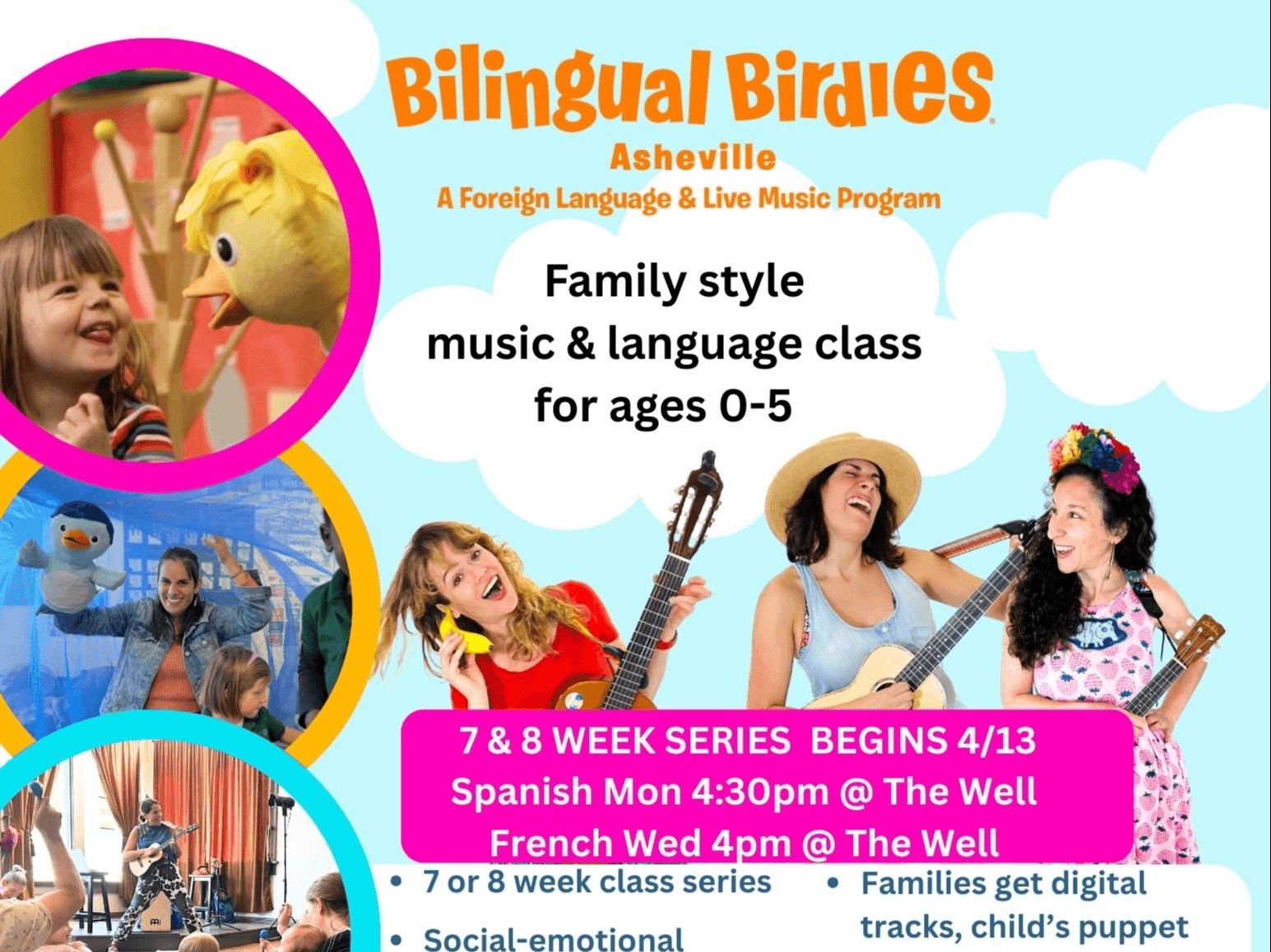 Bilingual Birdies (SPANISH) Bi-lingual Language and Music for Ages 0-5
