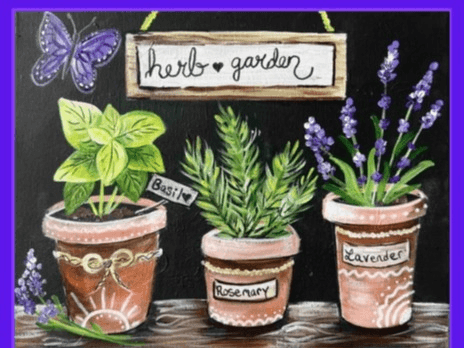 Herbed Garden – Paint Night at the Funkatorium