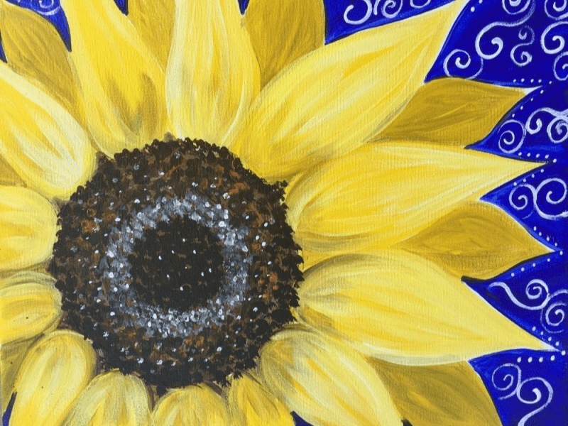 Sunday Funday Paint and Sip - Sunflower