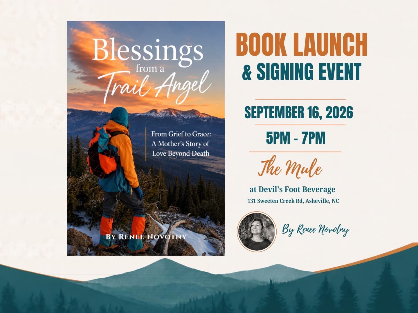 Book Launch & Signing Event - Blessings from a Trail Angel