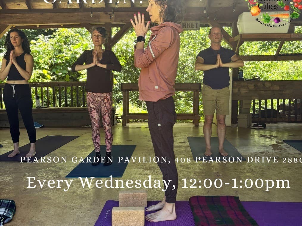 Yoga at the Pearson Garden
