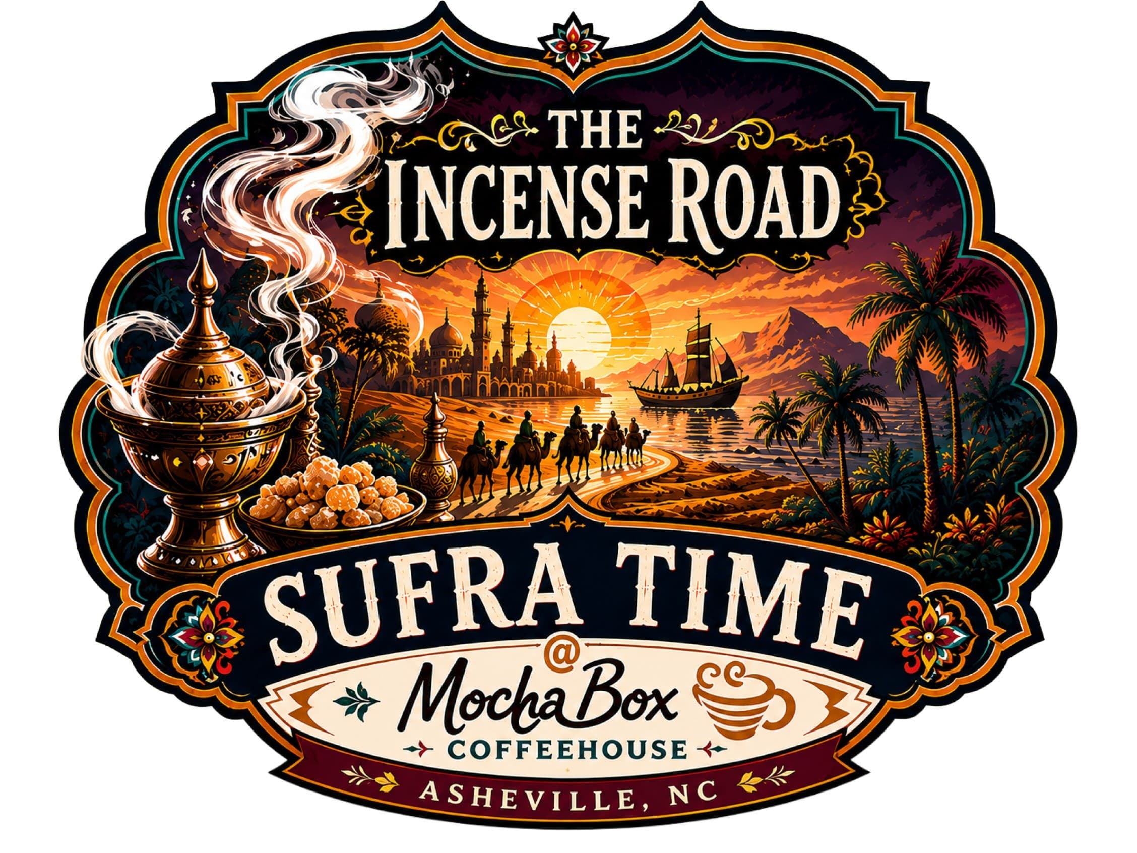 The Incense Road - Sufra Time at Mocha Box Coffeehouse