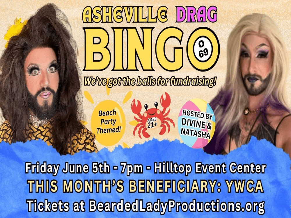 Asheville Drag Bingo: Beach Bingo Fundraiser for the YWCA of Asheville