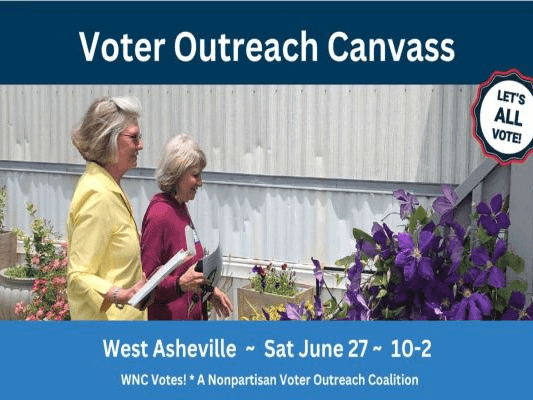 WNC Votes! Nonpartisan Voter Outreach Canvass