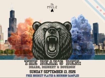 Bear’s Den: Bears, Brisket & Bourbon at The Mule