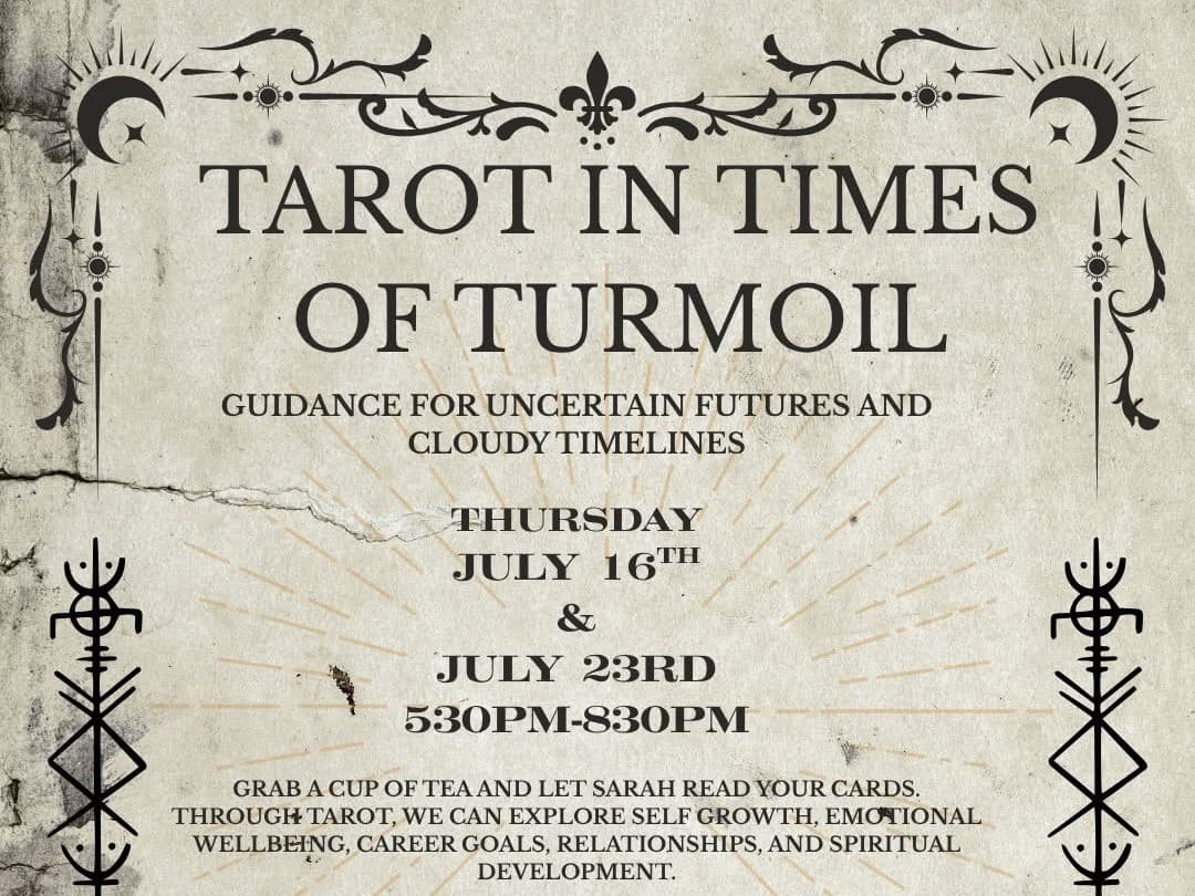 Tarot in Times of Turmoil at Plant Bar - South Slope