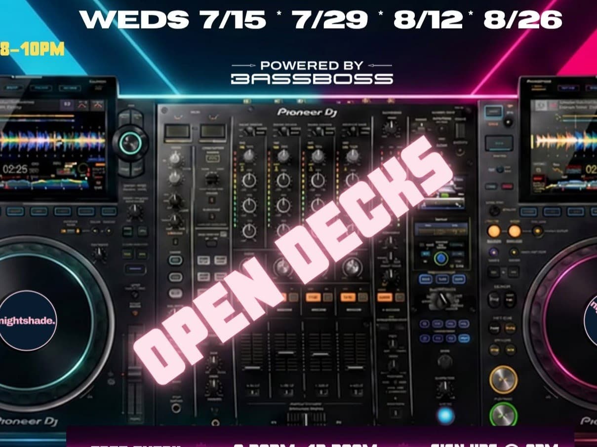 Open Decks + Kava Happy Hour Wednesday's at Nightshade