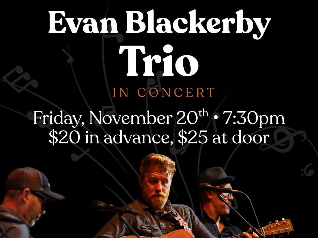 Evan Blackerby Trio: Alt-Blues & Folk Concert