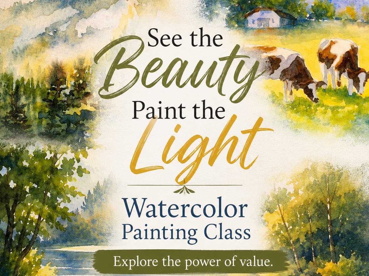 See the Beauty, Paint the Light watercolor class