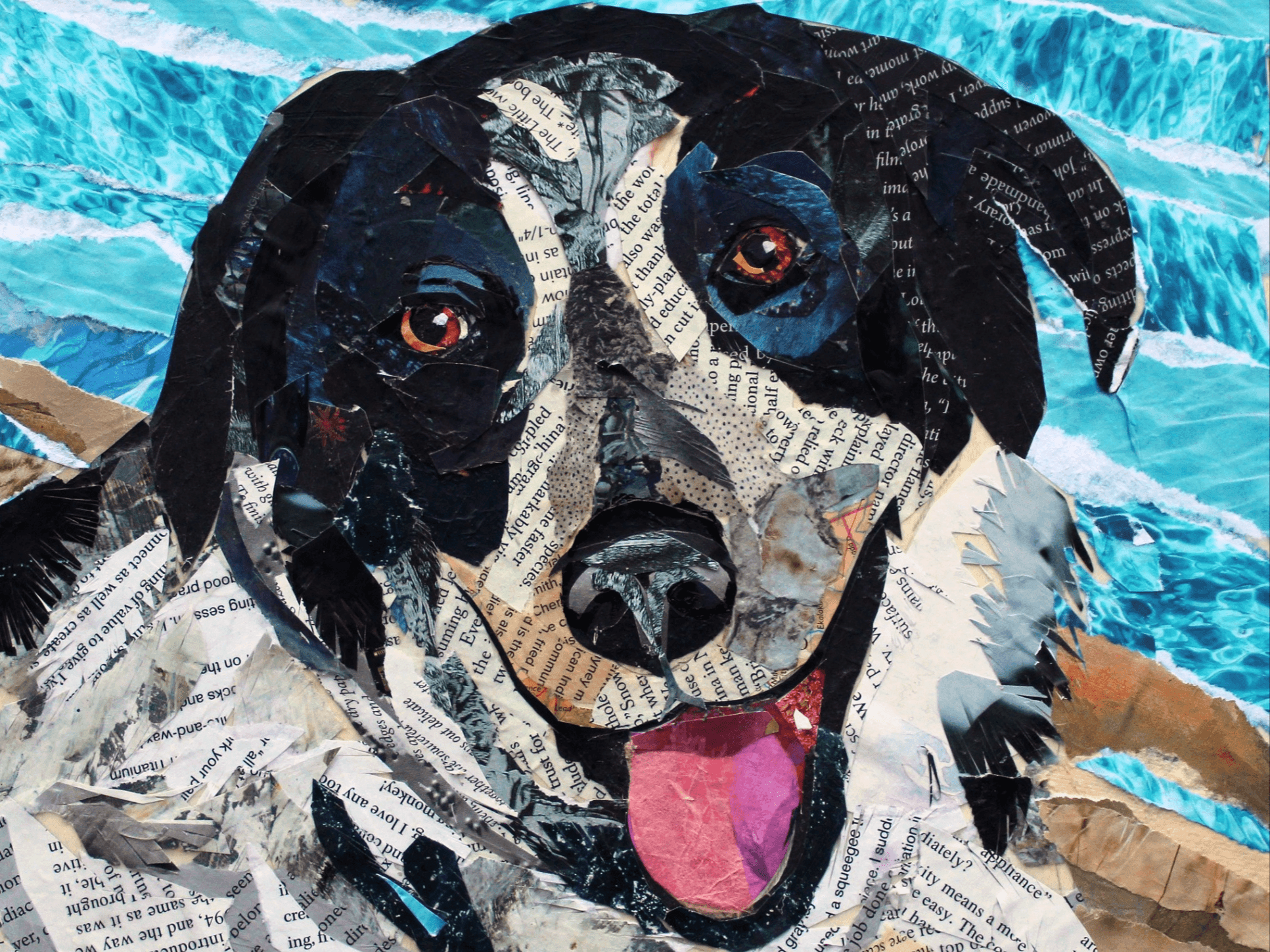 Pet Portrait Collage with Li Newton