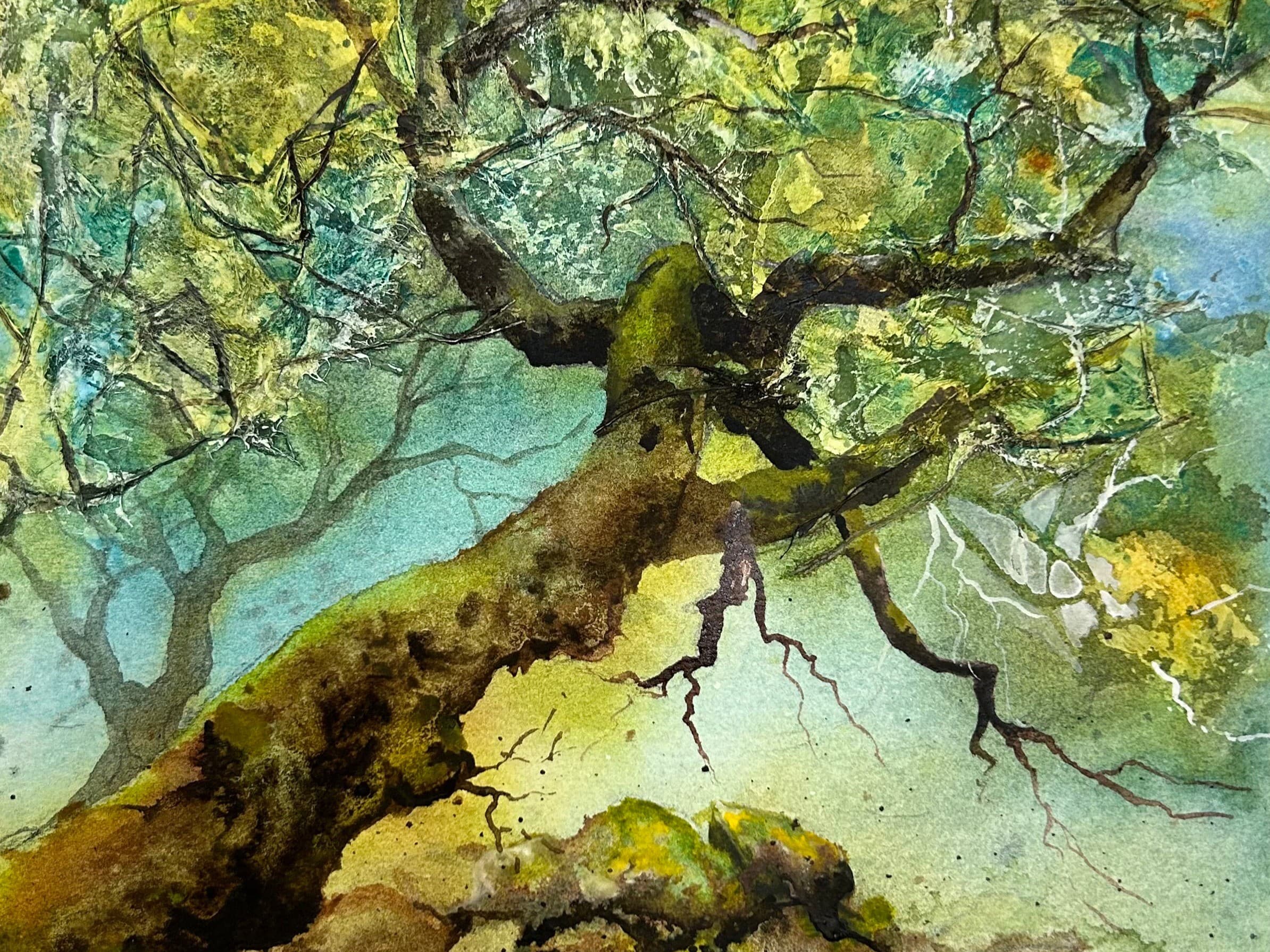 Creating Textures with Watercolors and Mixed Media