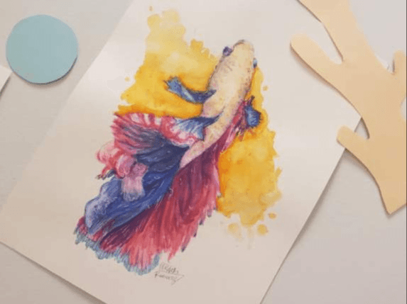 Watercolor Tropical Fish