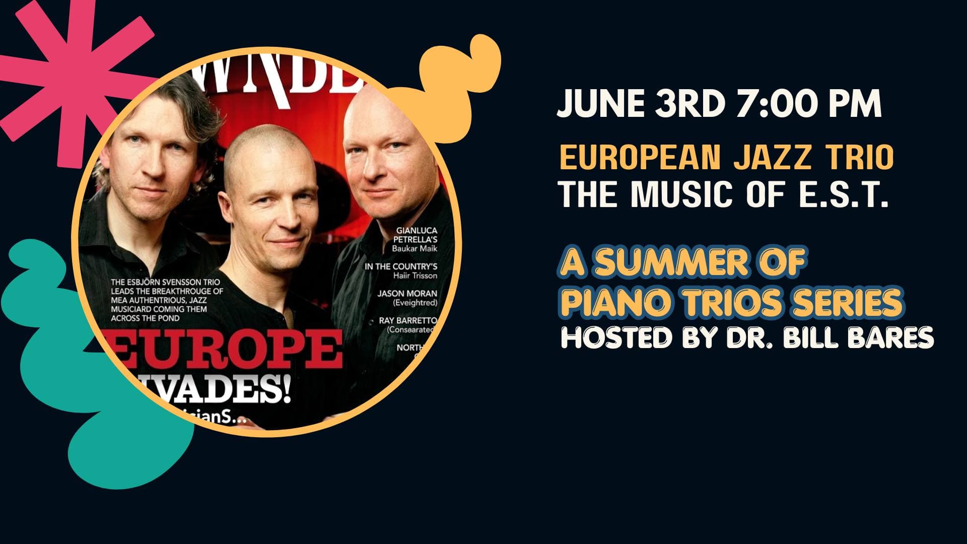 European Jazz Trio with Dr. Bill Bares