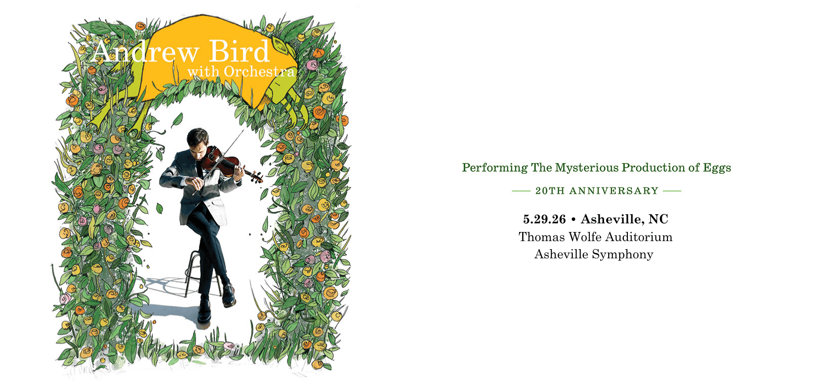 Andrew Bird with the Asheville Symphony Orchestra