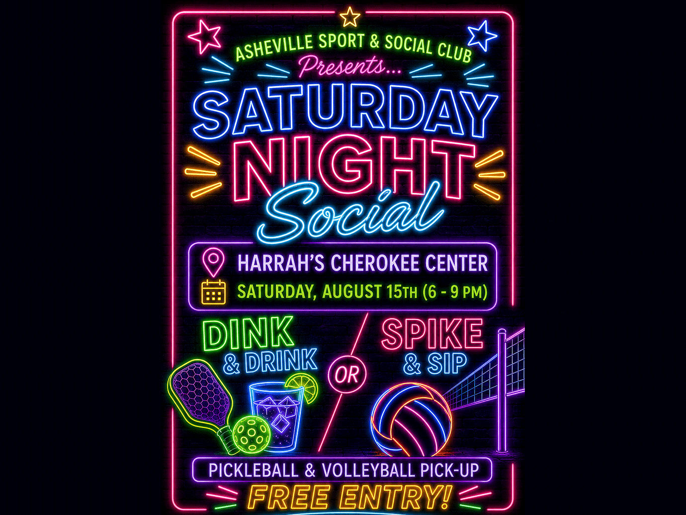 Asheville Sports & Social Club's Saturday Night Social